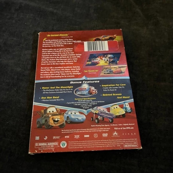 5/$25  DISNEY'S Pixar Cars Widescreen edition movie DVD - Picture 2 of 4